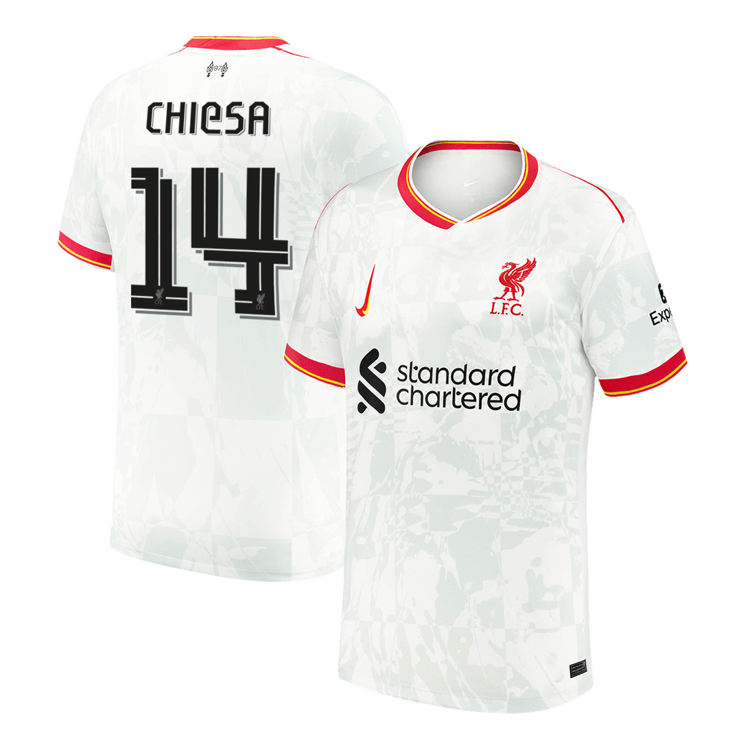 CHIESA #14 Liverpool Third Away Soccer Jersey 2024/25 - UCL Top Soccer Jerseys Store