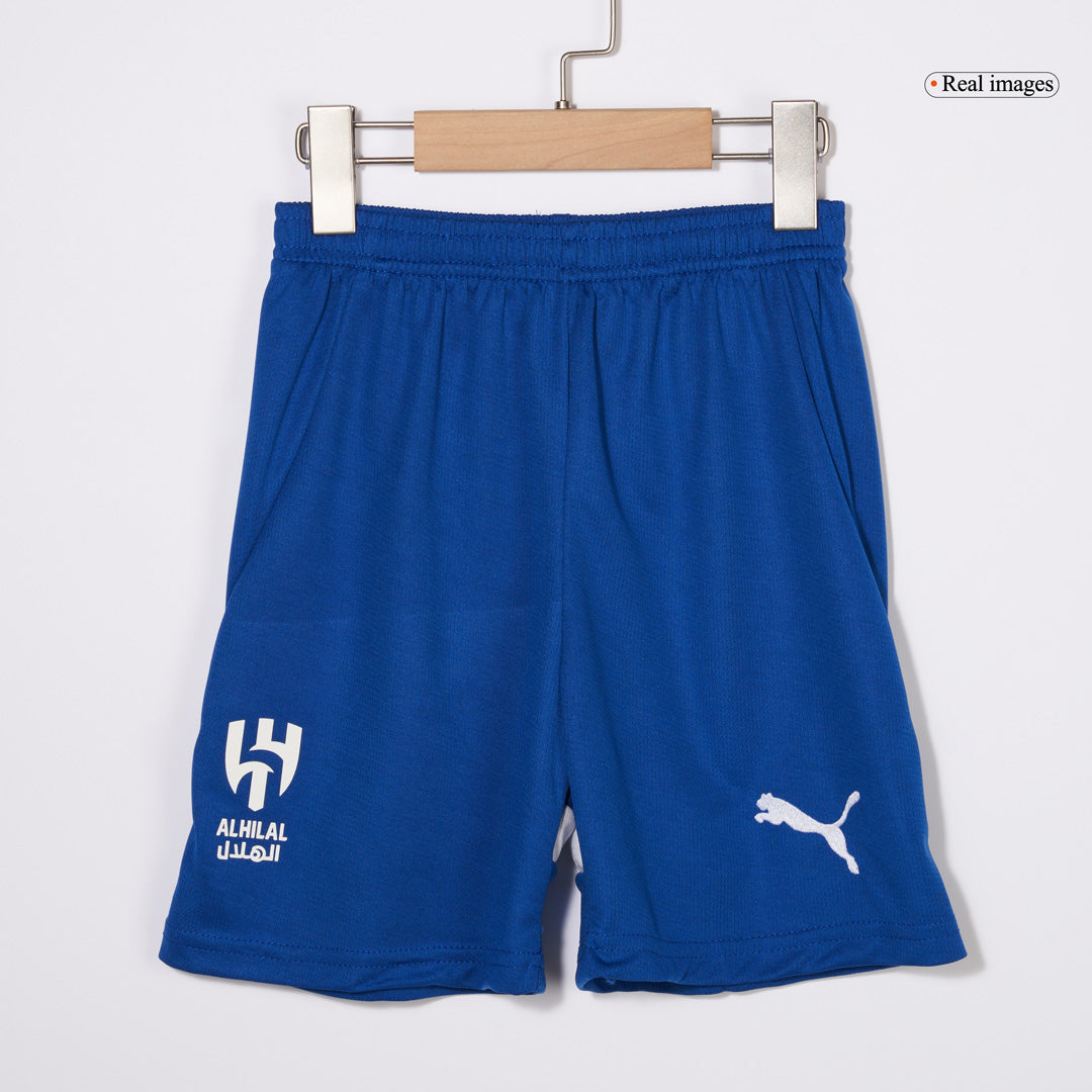 Kid's Al Hilal SFC Home Soccer Jersey Kit(Jersey+Shorts) 2024/25 Top Soccer Jerseys Store