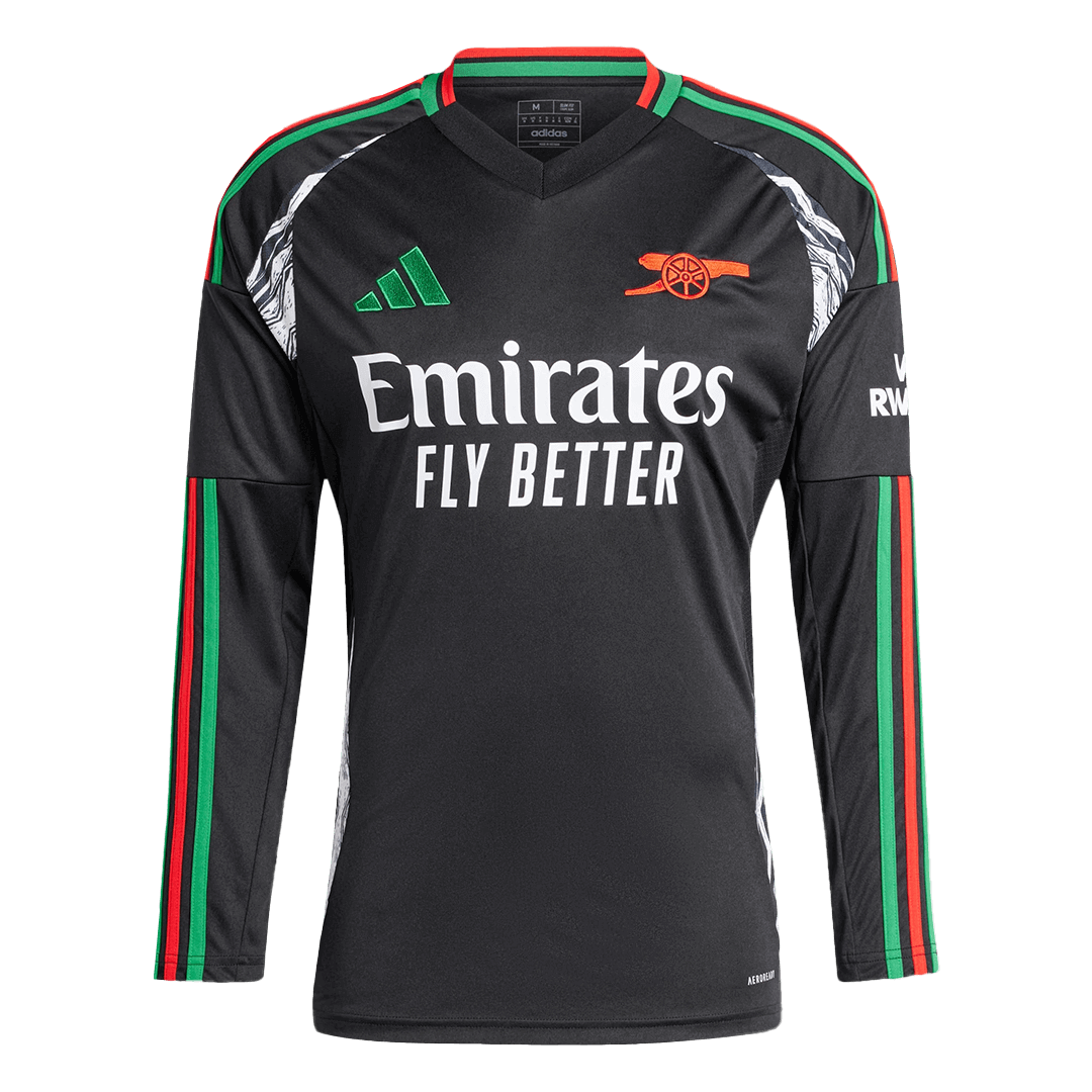 Arsenal Away Long Sleeve Soccer Jersey 2024/25 Top Soccer Jerseys Store