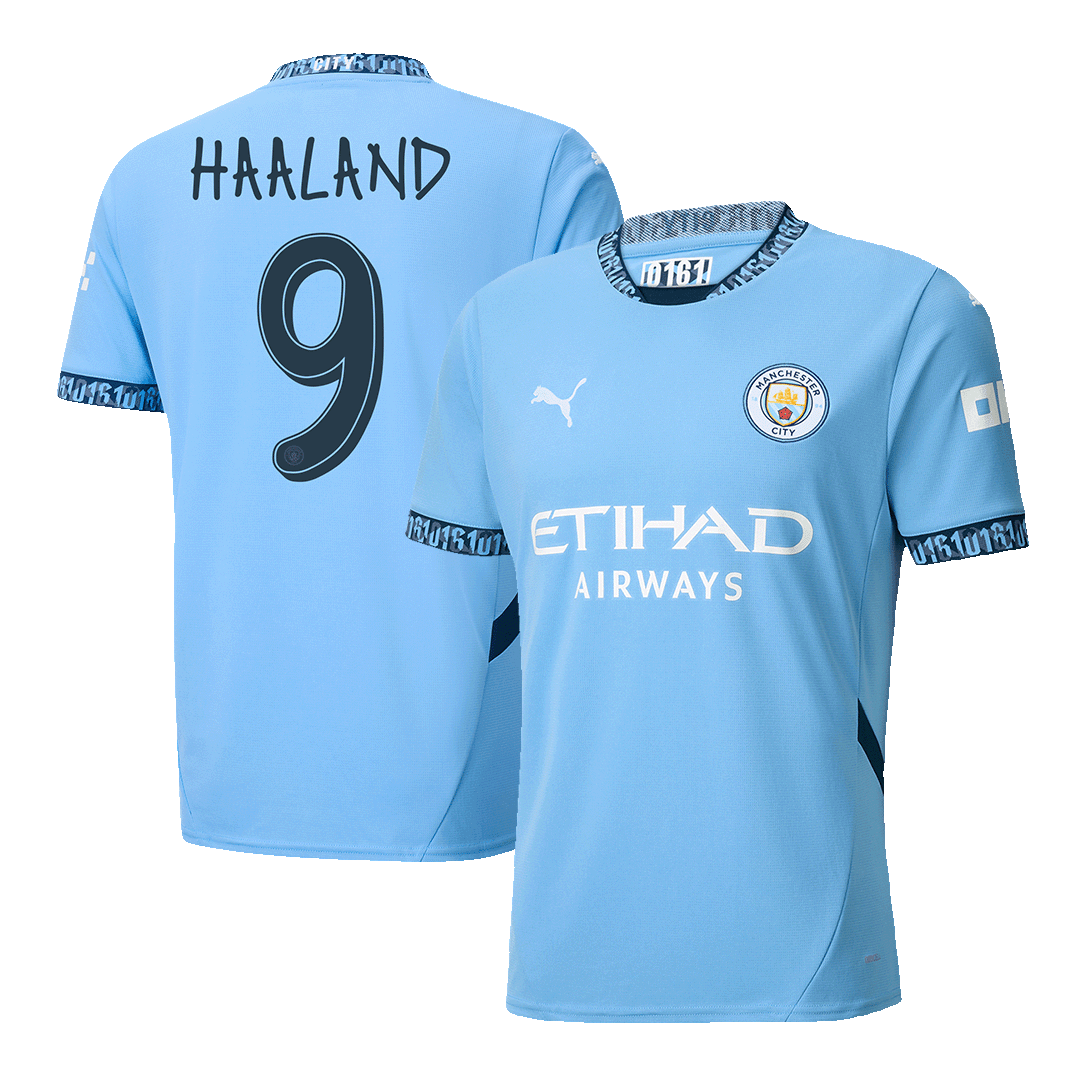 HAALAND #9 Manchester City Home Soccer Jersey 2024/25 - UCL Top Soccer Jerseys Store