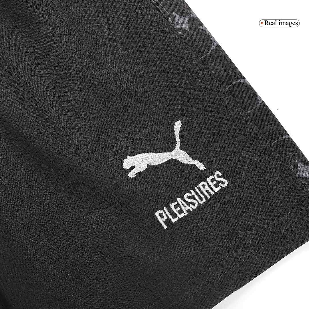 Kid's AC Milan x Pleasures Fourth Away Soccer Jersey Kit(Jersey+Shorts) 2023/24 Top Soccer Jerseys Store