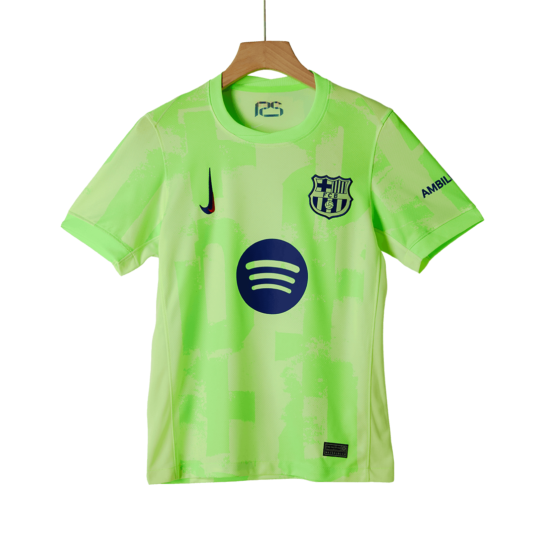 Barcelona Third Away Soccer Jersey Kit(Jersey+Shorts) 2024/25 - (Spotify Logo Without Text) Top Soccer Jerseys Store