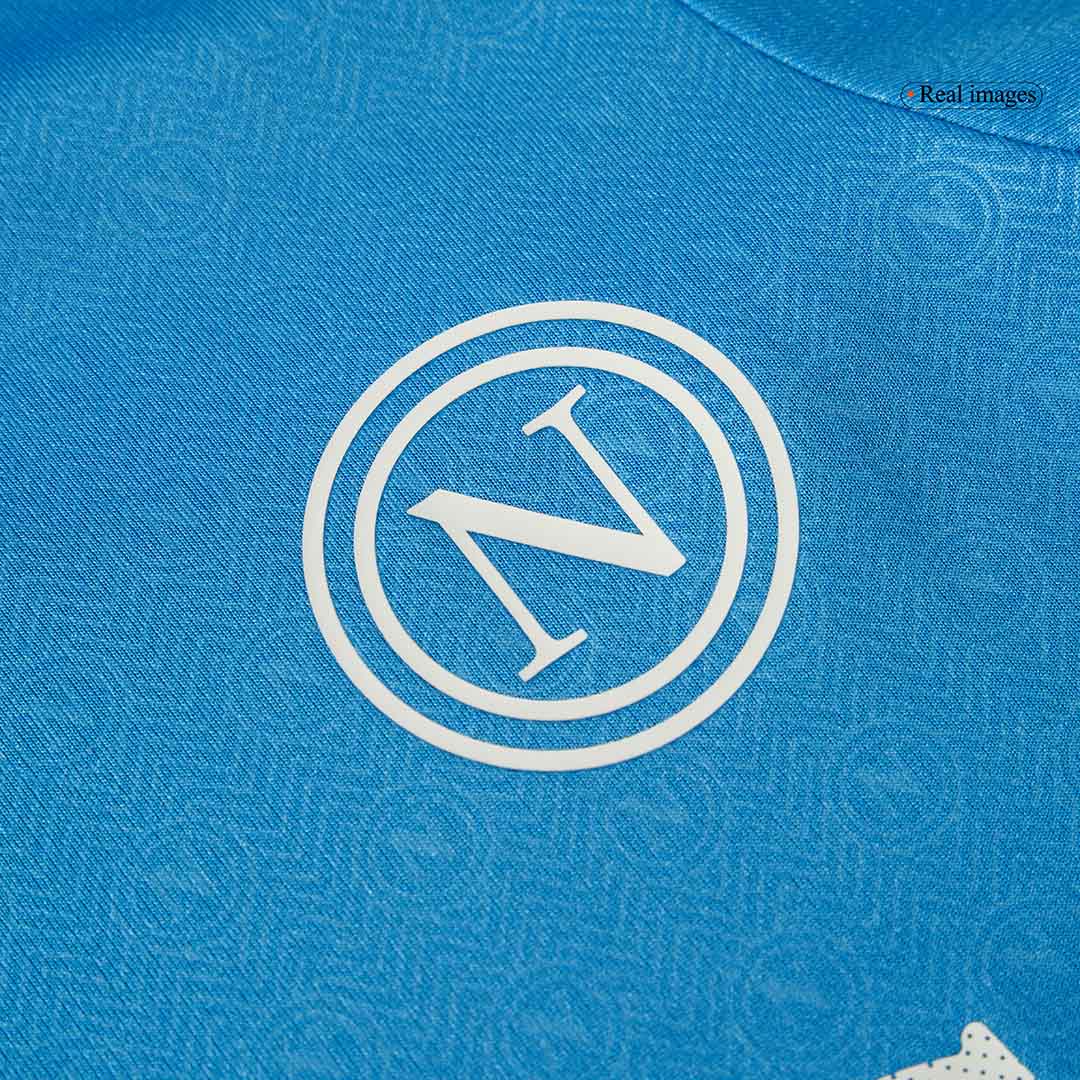 Kid's Napoli Home Soccer Jersey Kit(Jersey+Shorts) 2024/25 Top Soccer Jerseys Store
