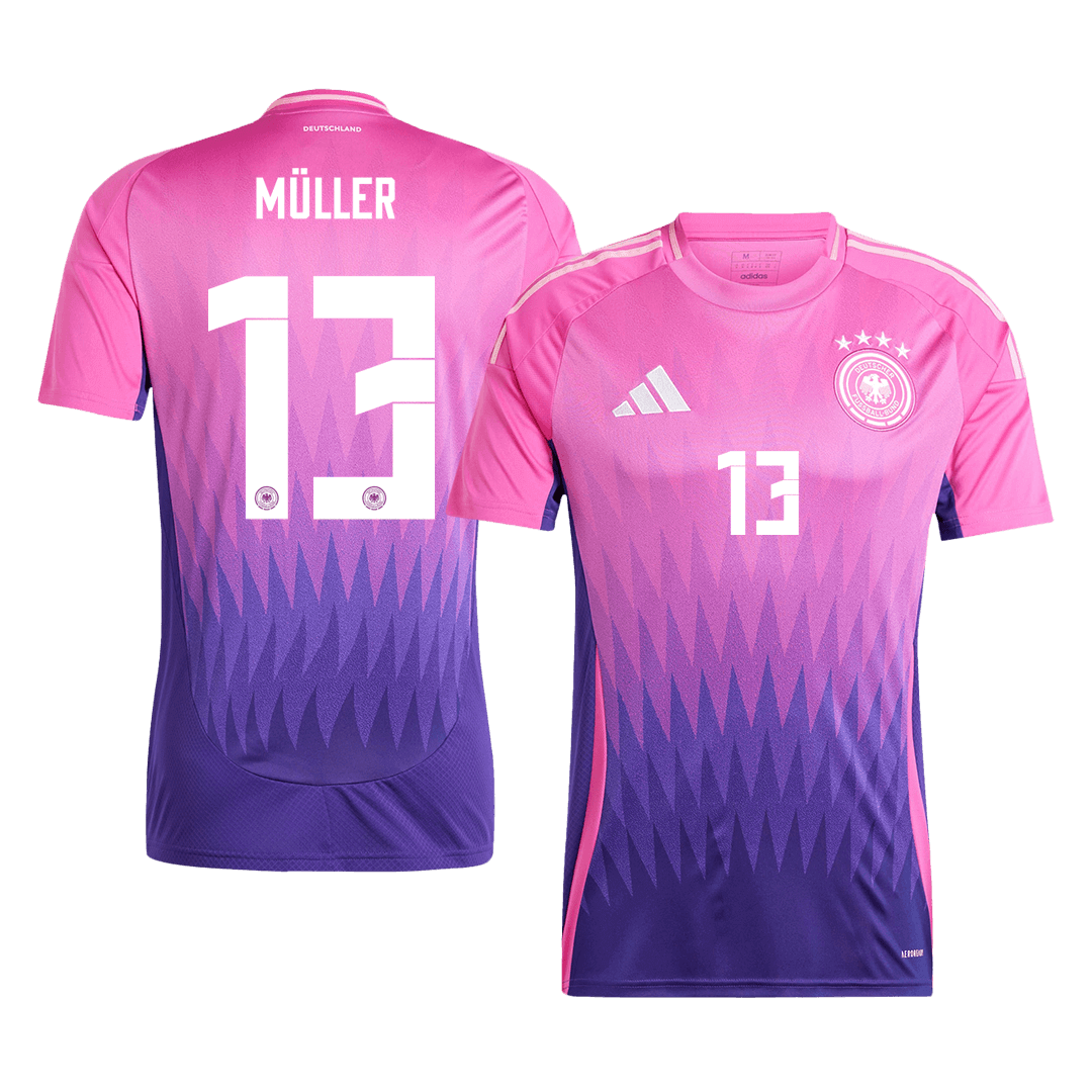 MÜLLER #13 Germany Away Soccer Jersey Euro 2024 Top Soccer Jerseys Store