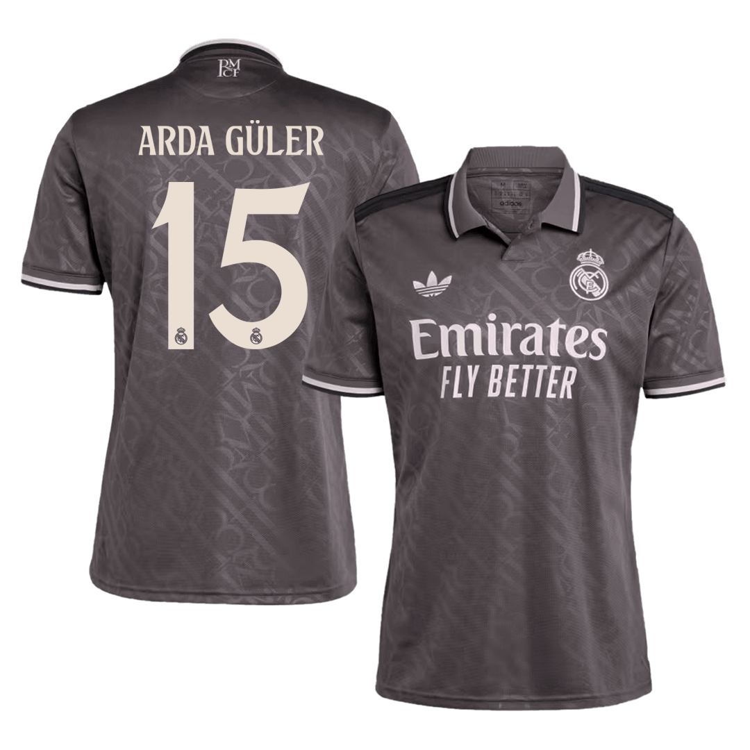 Arda Güler #15 Real Madrid Third Away Soccer Jersey 2024/25 Top Soccer Jerseys Store