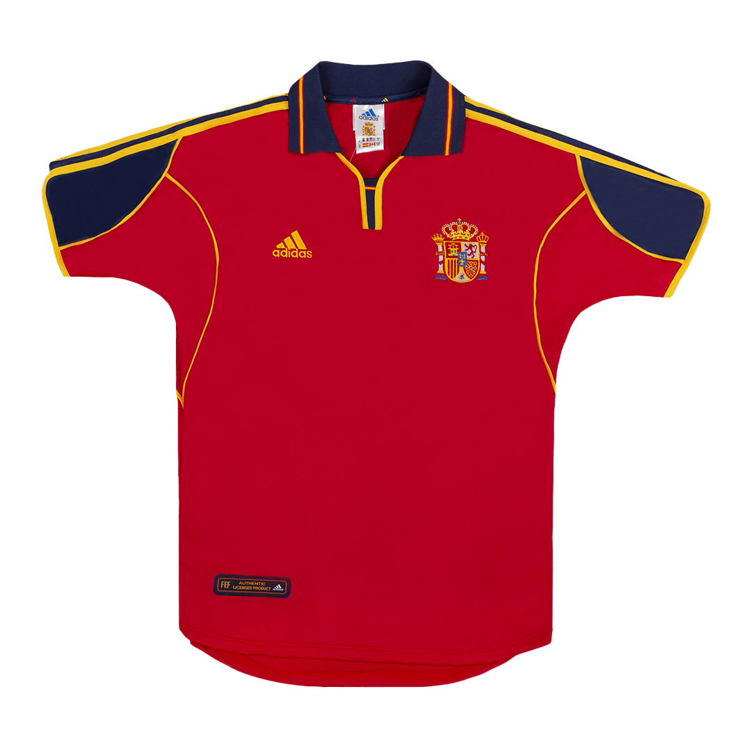 Retro 2000 Spain Home Soccer Jersey Top Soccer Jerseys Store