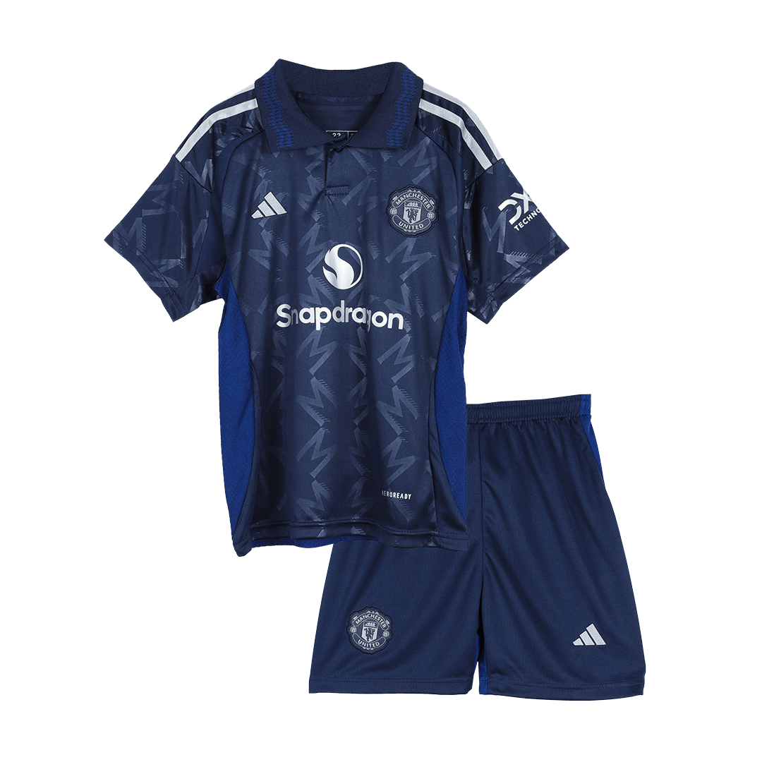 Kid's Manchester United Away Soccer Jersey Kit(Jersey+Shorts) 2024/25 Top Soccer Jerseys Store