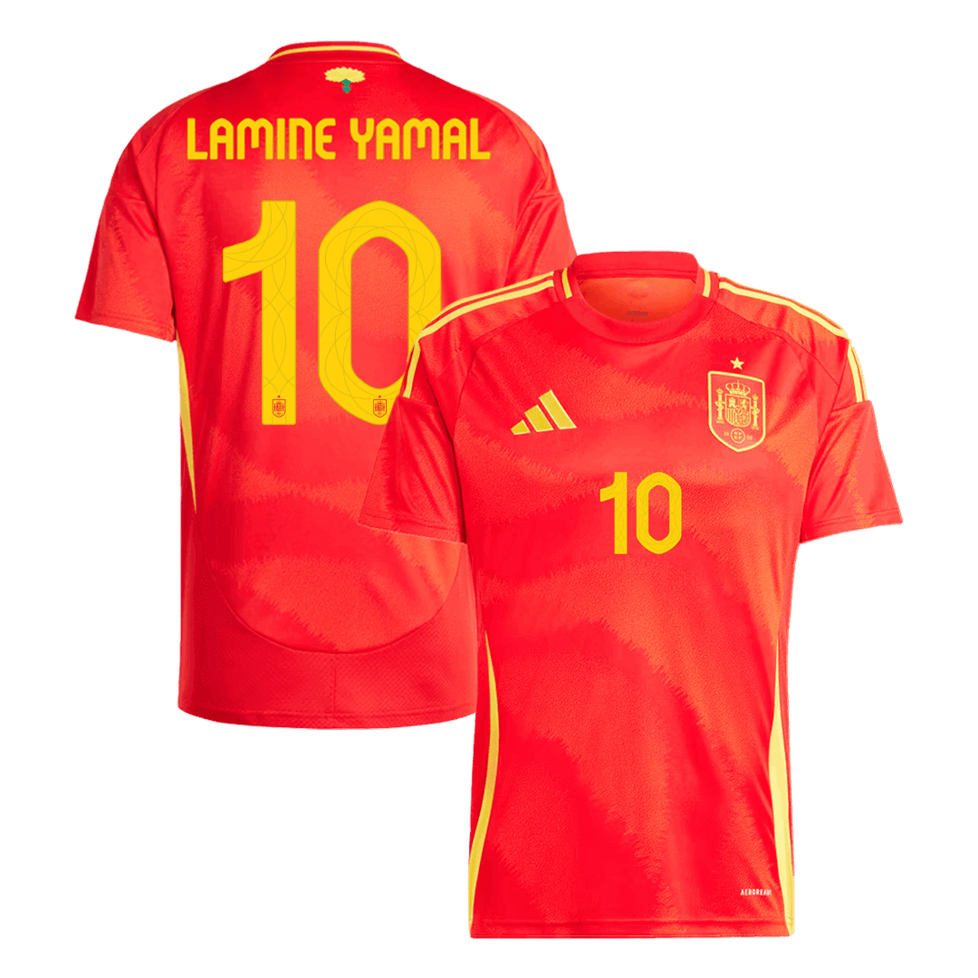 LAMINE YAMAL #10 Spain Home Soccer Jersey Euro 2024 Top Soccer Jerseys Store