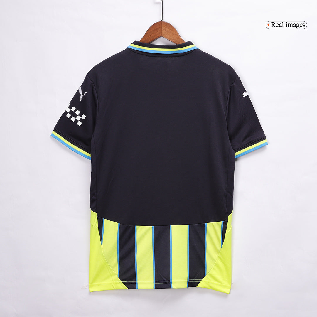 Manchester City Away Soccer Jersey Kit(Jersey+Shorts) 2024/25 Top Soccer Jerseys Store