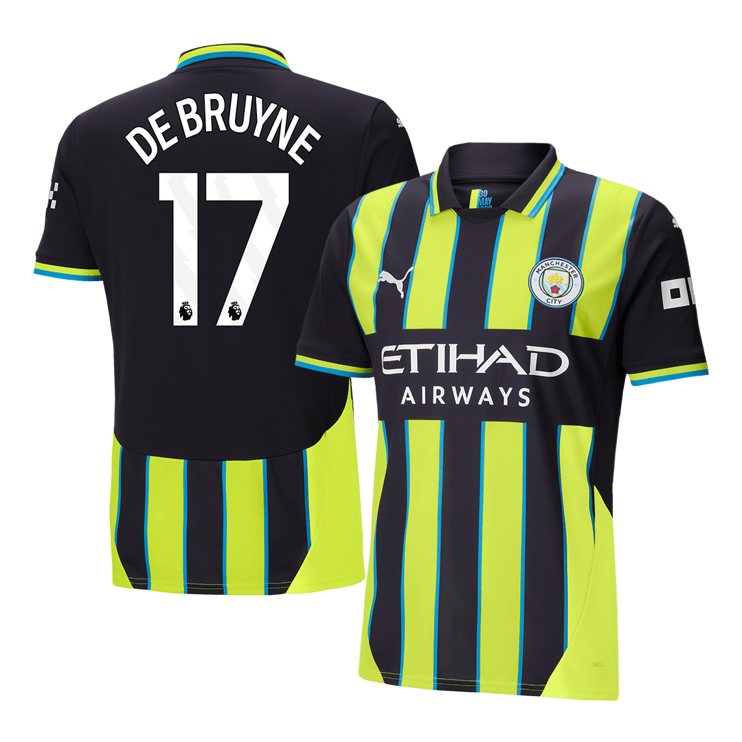 DE BRUYNE #17 Manchester City Away Soccer Jersey 2024/25 Top Soccer Jerseys Store