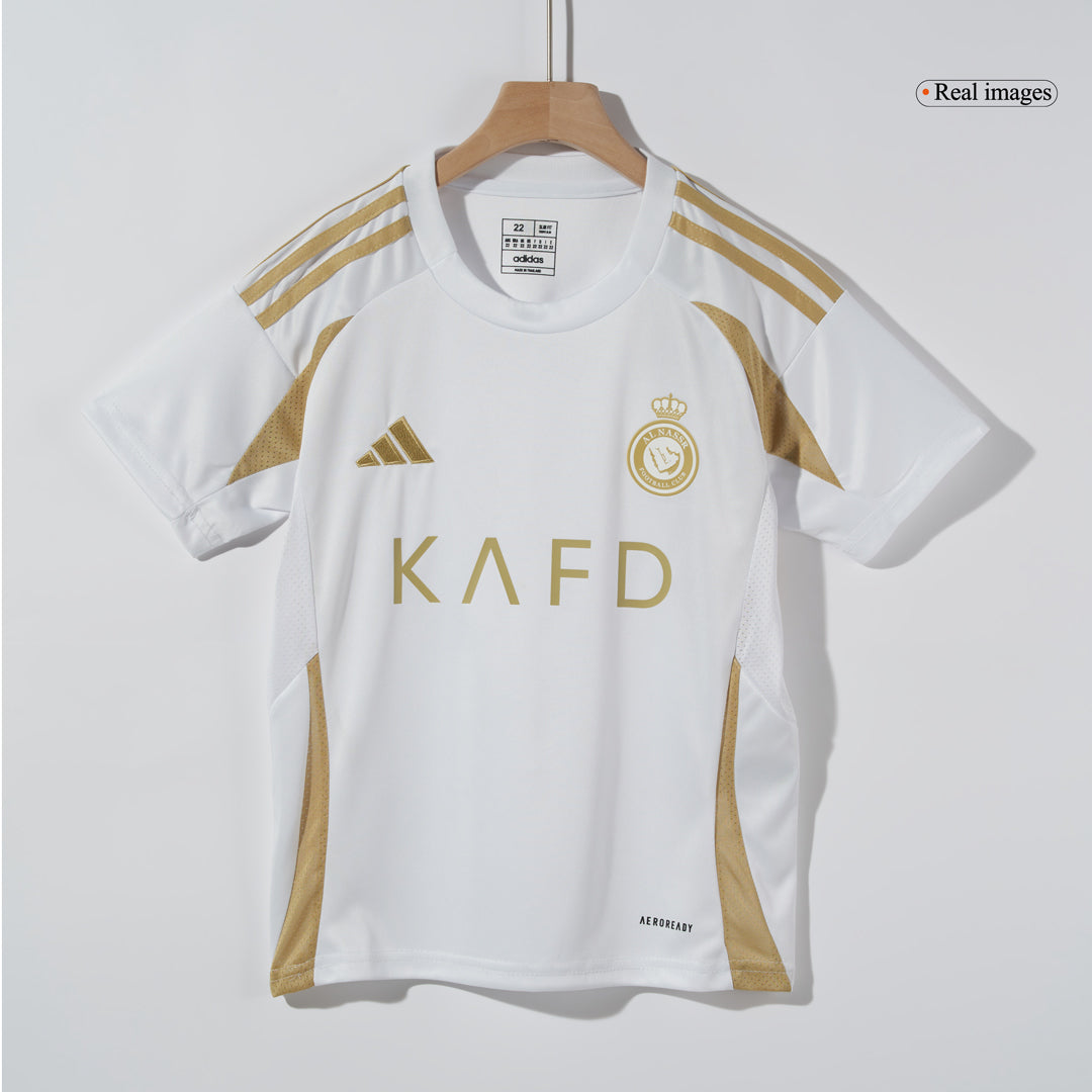 Kid's RONALDO #7 Al Nassr Third Away Soccer Jersey Kit(Jersey+Shorts) 2024/25 Top Soccer Jerseys Store