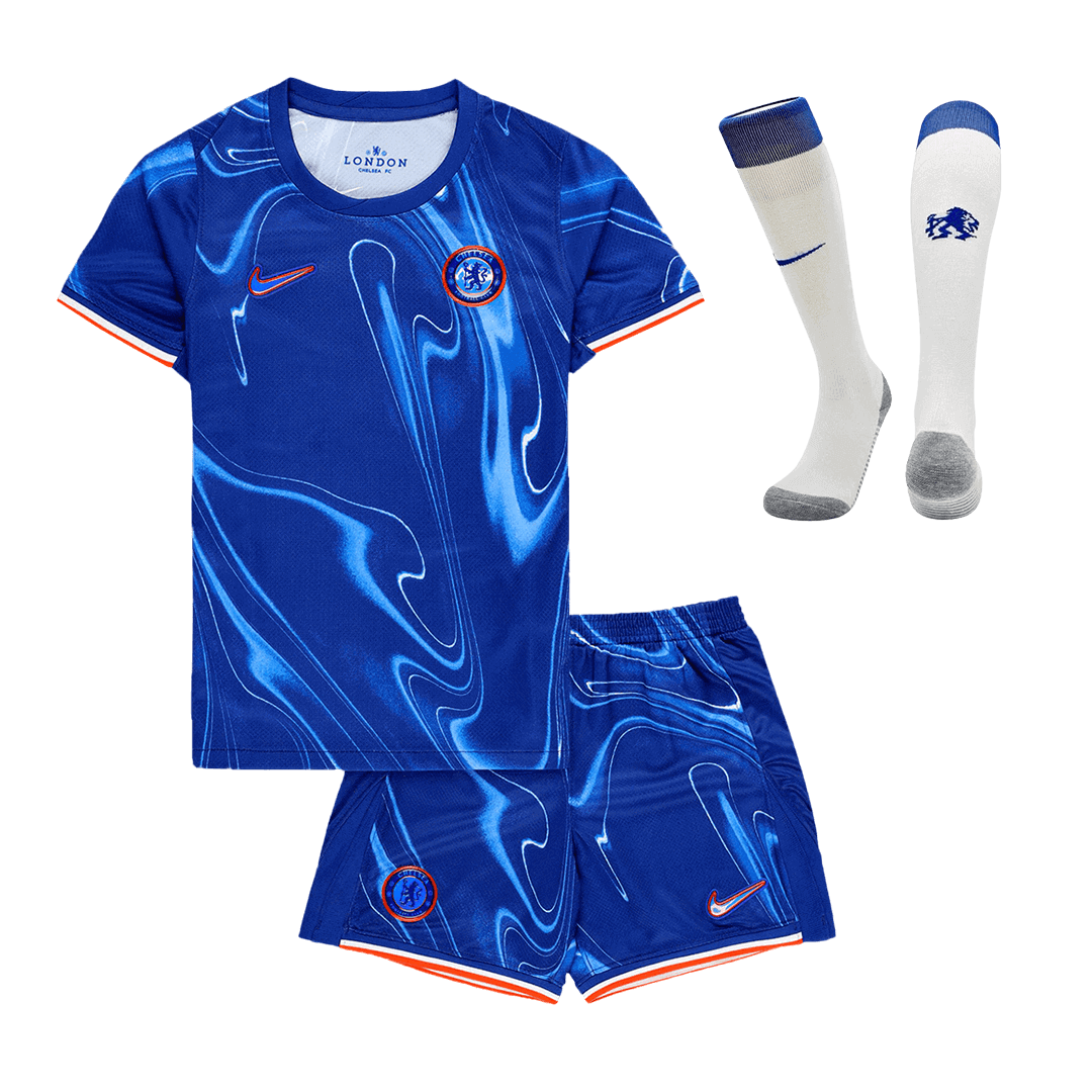 Kid's Chelsea Home Soccer Jersey Kit(Jersey+Shorts+Socks) 2024/25 Top Soccer Jerseys Store