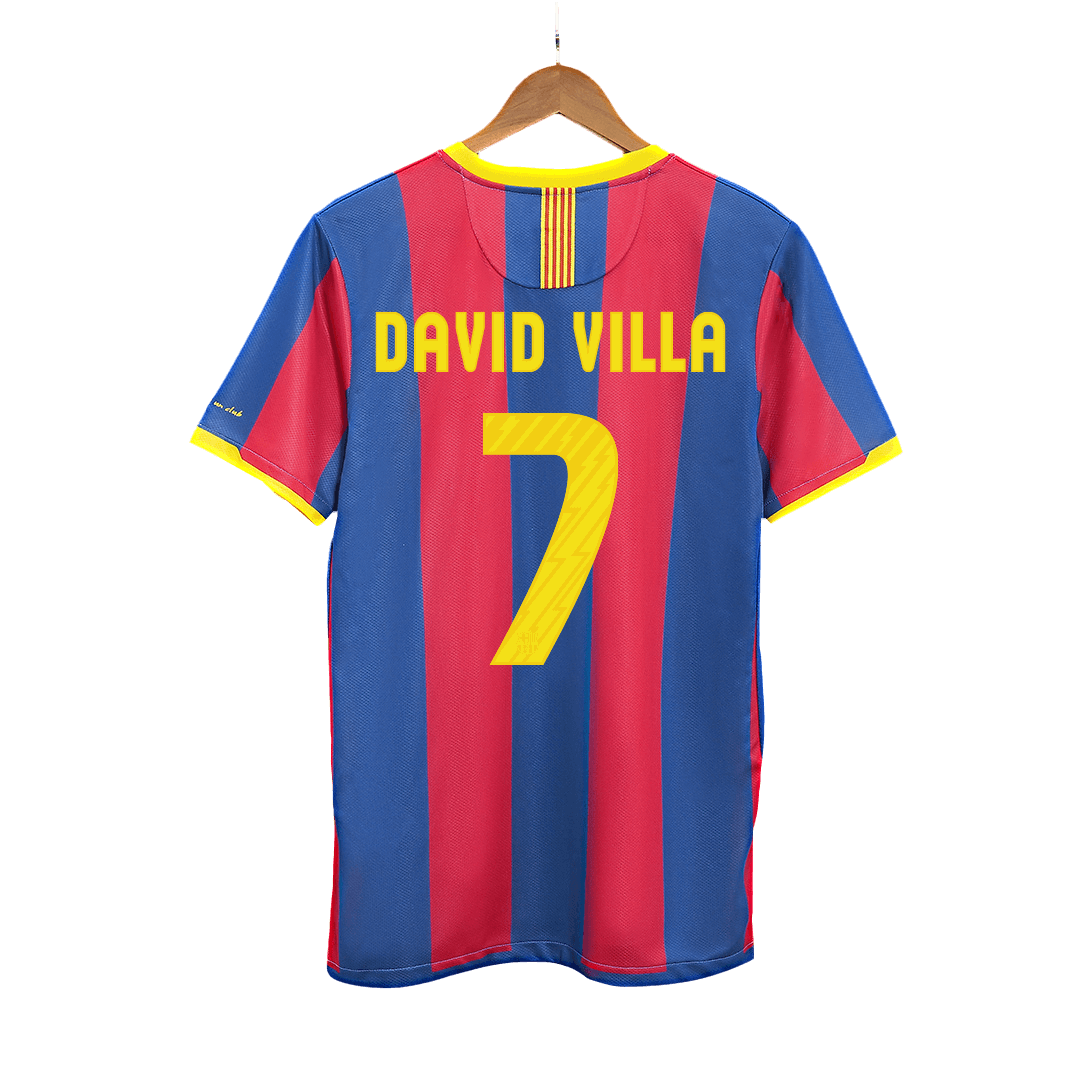 Retro DAVID VILLA #7 2010/11 Barcelona Home Soccer Jersey Top Soccer Jerseys Store