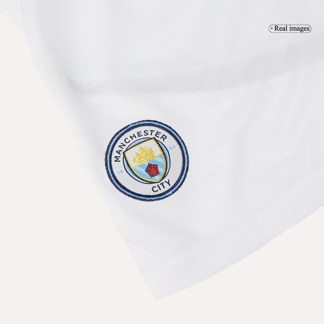 Kid's Manchester City Home Soccer Jersey Kit(Jersey+Shorts) 2024/25 Top Soccer Jerseys Store