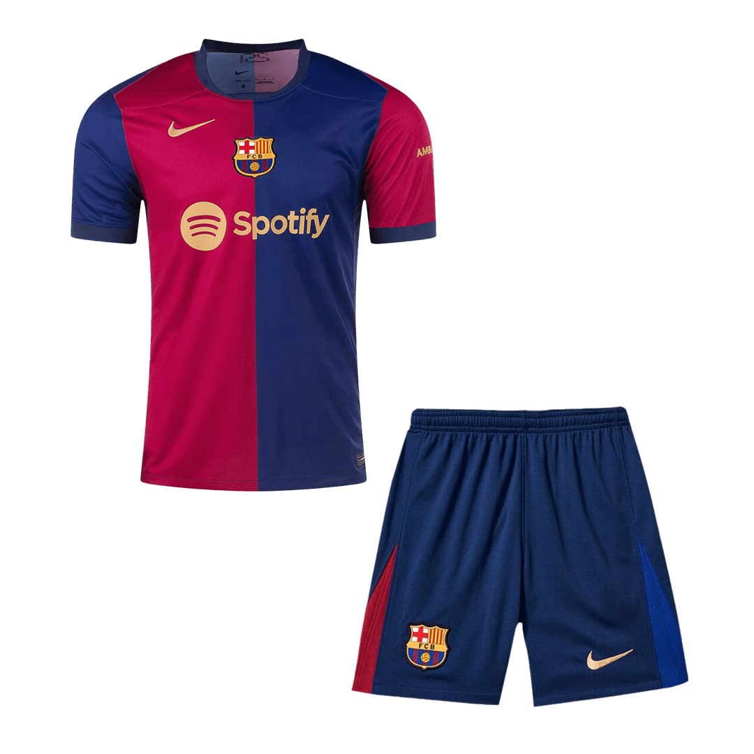 Barcelona Home Soccer Jersey Kit(Jersey+Shorts) 2024/25 Top Soccer Jerseys Store