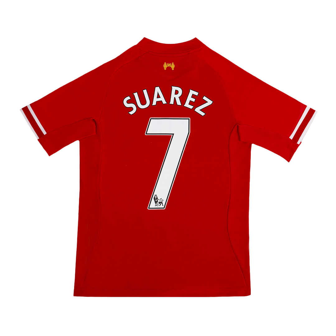 Retro SUAREZ #7 2013/14 Liverpool Home Soccer Jersey Top Soccer Jerseys Store