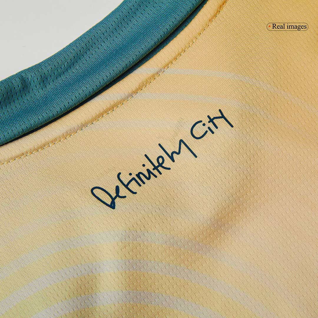 Kid's Manchester City Fourth Away Soccer Jersey Kit(Jersey+Shorts) 2024/25- Definitely City (UCL) Top Soccer Jerseys Store