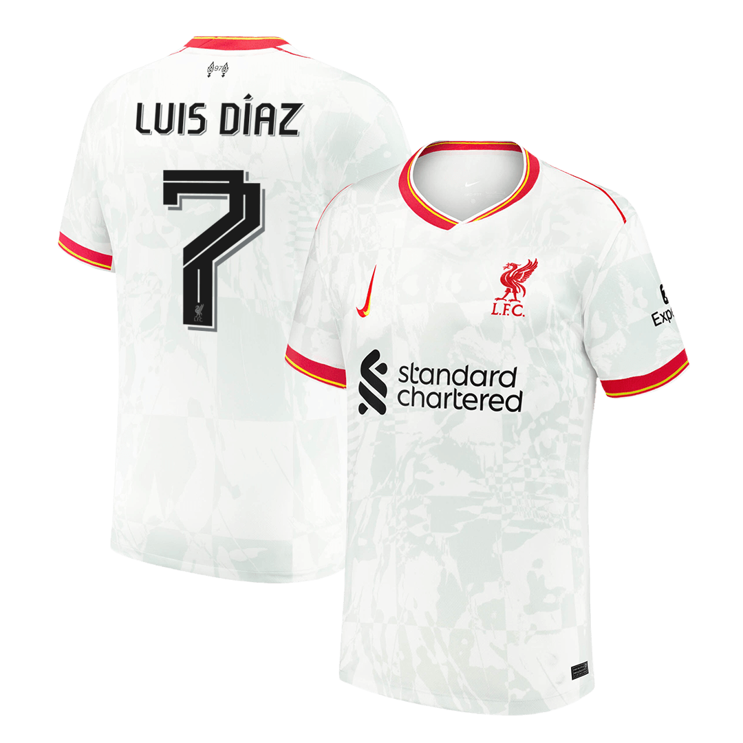 LUIS DÍAZ #7 Liverpool Third Away Soccer Jersey 2024/25 Top Soccer Jerseys Store