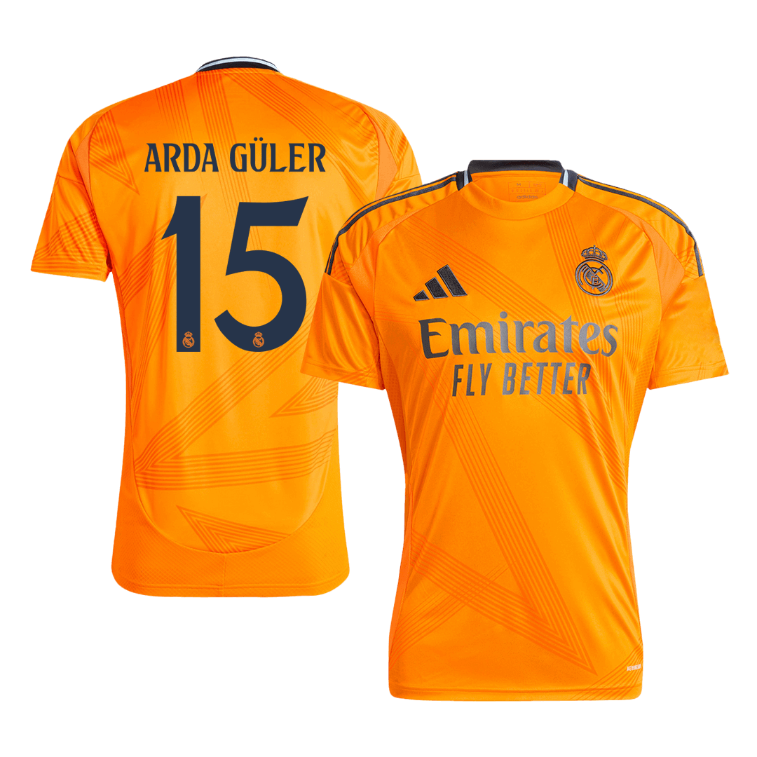 Arda Güler #15 Real Madrid Away Soccer Jersey 2024/25 Top Soccer Jerseys Store