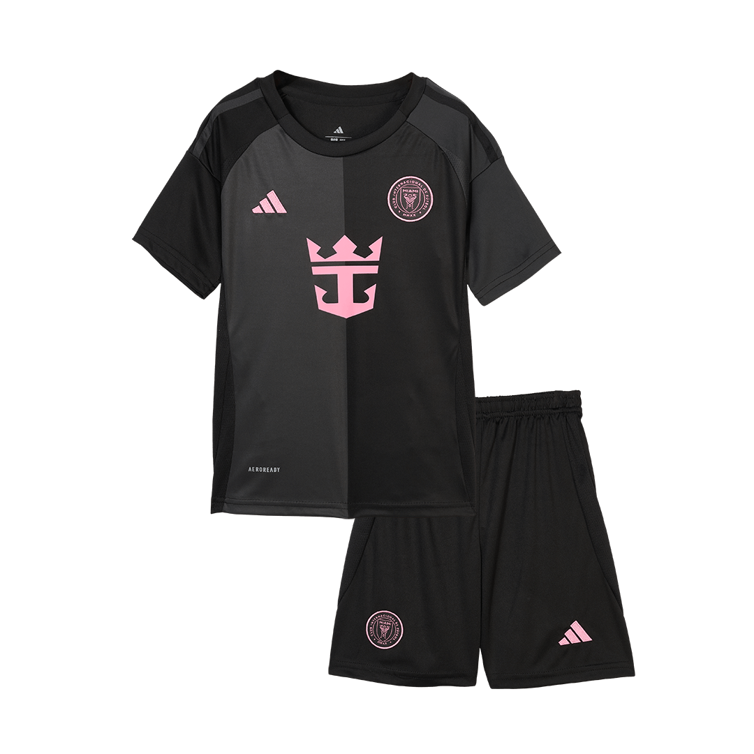 Kid's Inter Miami CF Away Soccer Jersey Kit(Jersey+Shorts) 2025 Top Soccer Jerseys Store