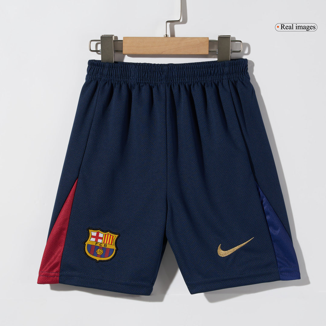 Kid's Barcelona Home Soccer Jersey Kit(Jersey+Shorts) 2024/25 - COLDPLAY Top Soccer Jerseys Store