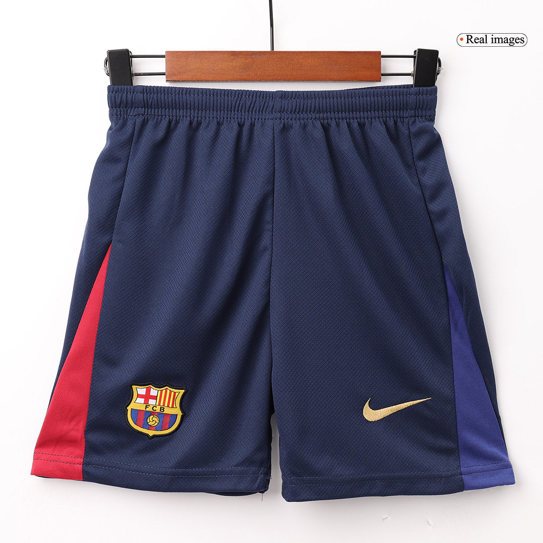 Kid's Barcelona Home Soccer Jersey Kit(Jersey+Shorts+Socks) 2024/25 Top Soccer Jerseys Store