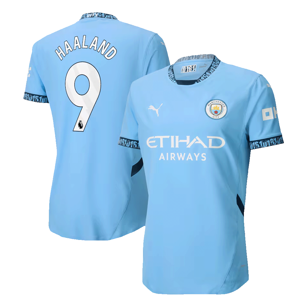 Player Version HAALAND #9 Manchester City Home Soccer Jersey 2024/25 Top Soccer Jerseys Store