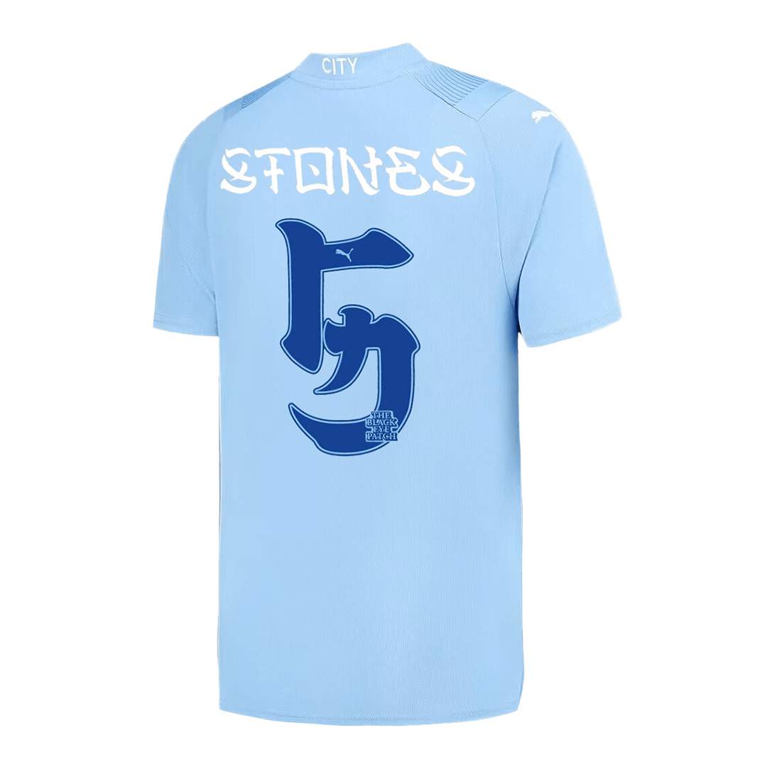 STONES #5 Manchester City Japanese Tour Printing Home Soccer Jersey 2023/24 Top Soccer Jerseys Store
