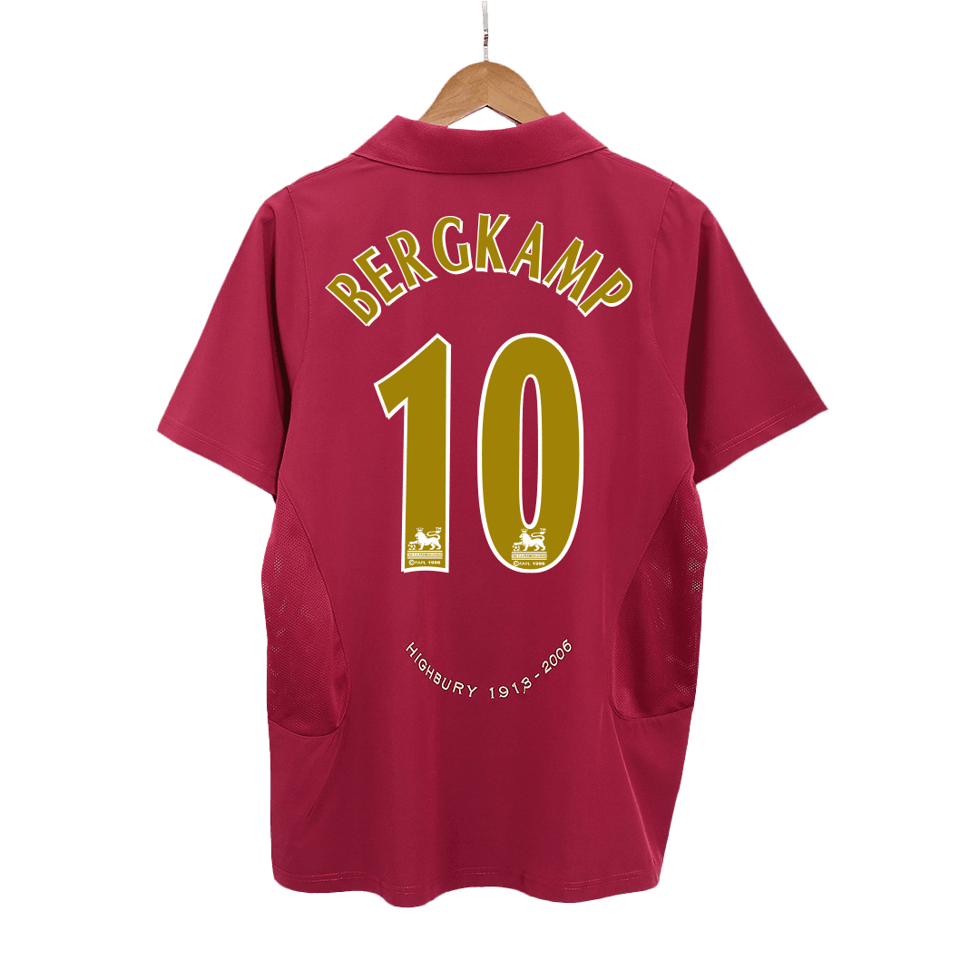 Retro BERGKAMP #10 2005/06 Arsenal Home Soccer Jersey Top Soccer Jerseys Store
