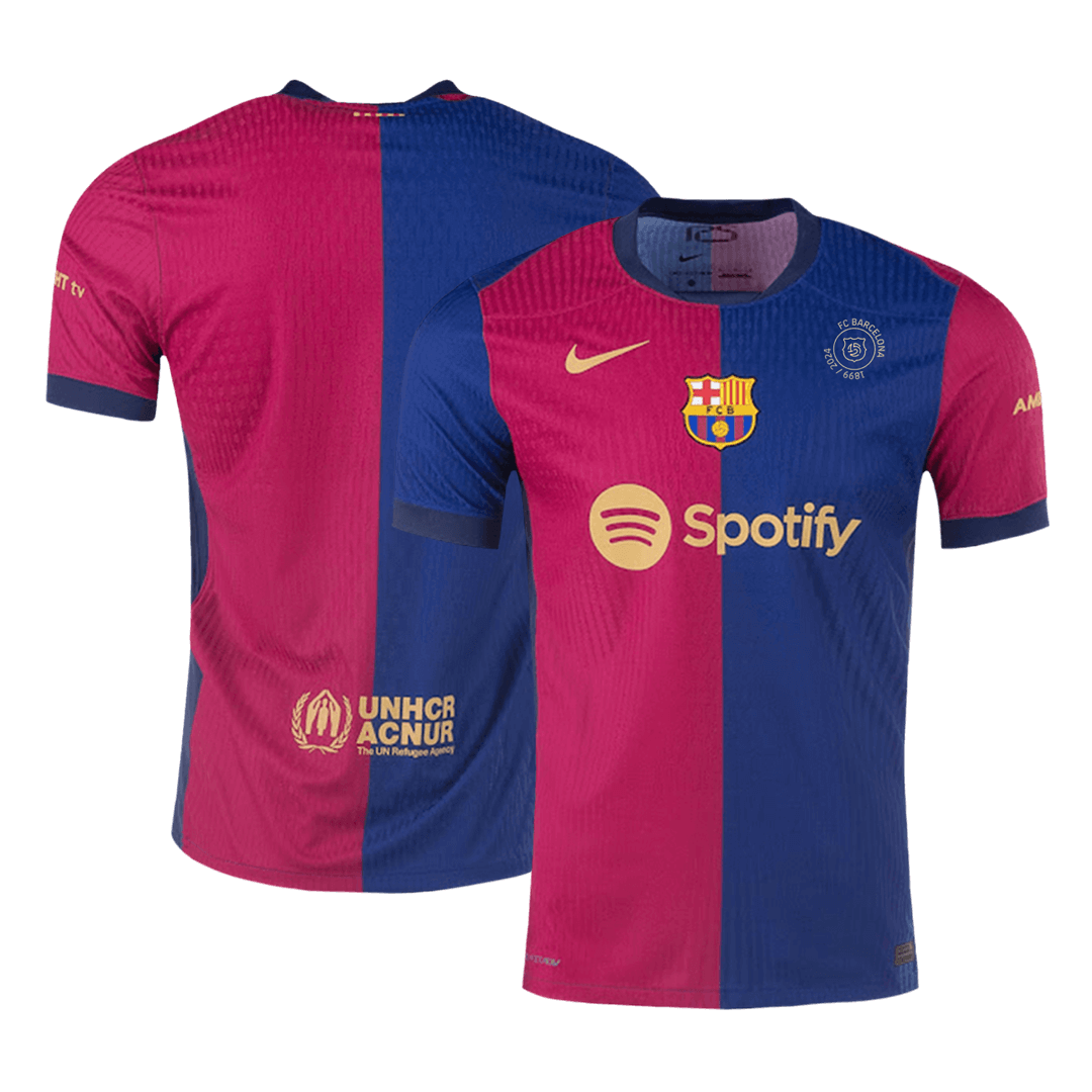 Player Version Barcelona Home Soccer Jersey 2024/25 - 125th Anniversary Top Soccer Jerseys Store