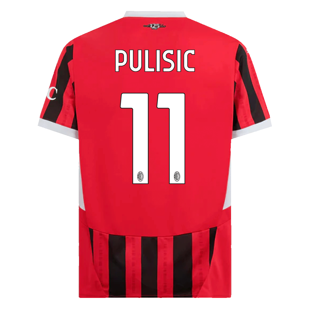 PULISIC #11 AC Milan Home Soccer Jersey 2024/25 Top Soccer Jerseys Store