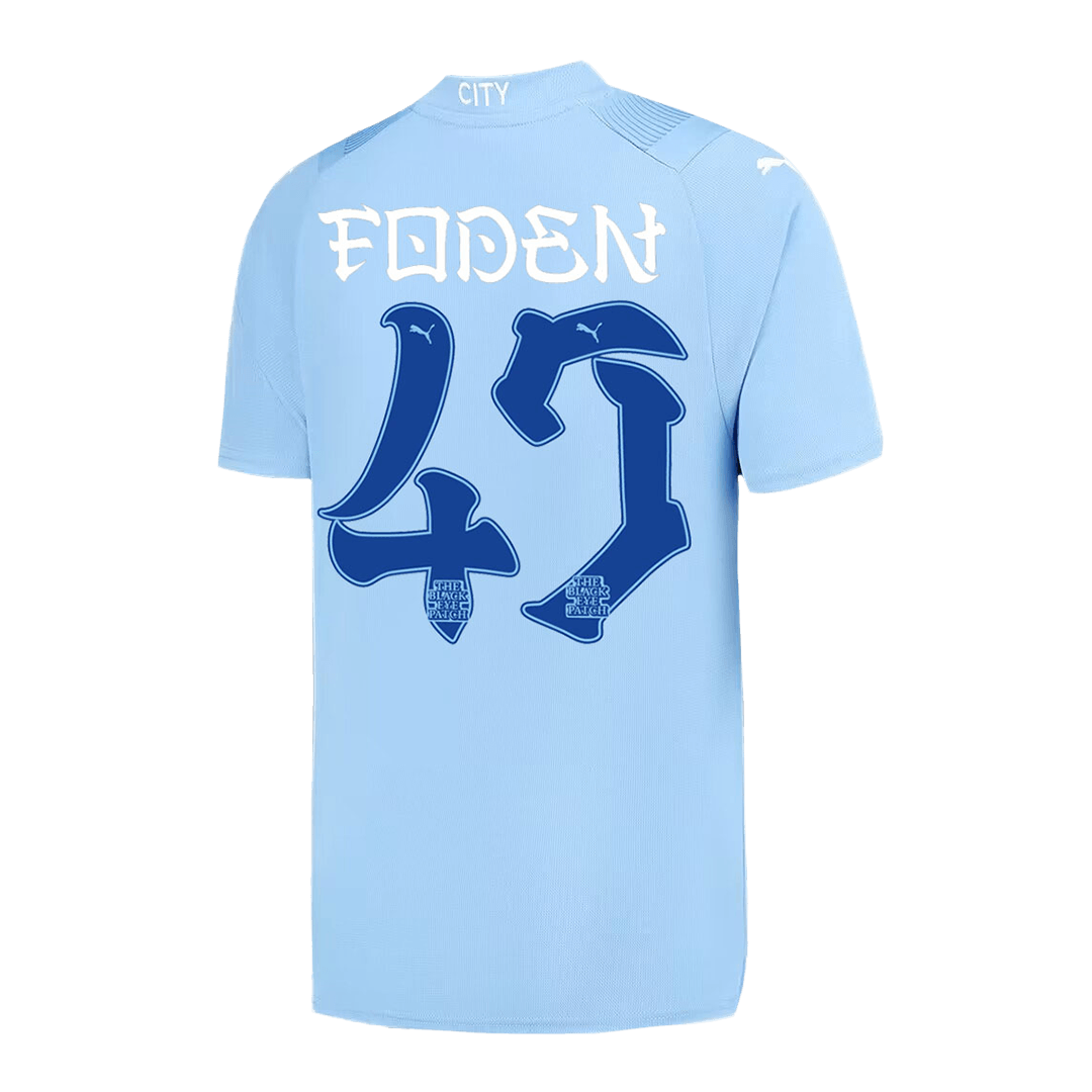 FODEN #47 Manchester City Japanese Tour Printing Home Soccer Jersey 2023/24 Top Soccer Jerseys Store