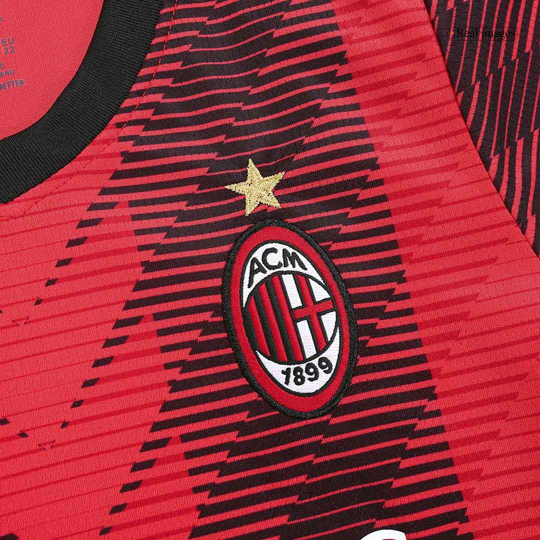 Kid's AC Milan Home Soccer Jersey Kit(Jersey+Shorts) 2023/24 Top Soccer Jerseys Store