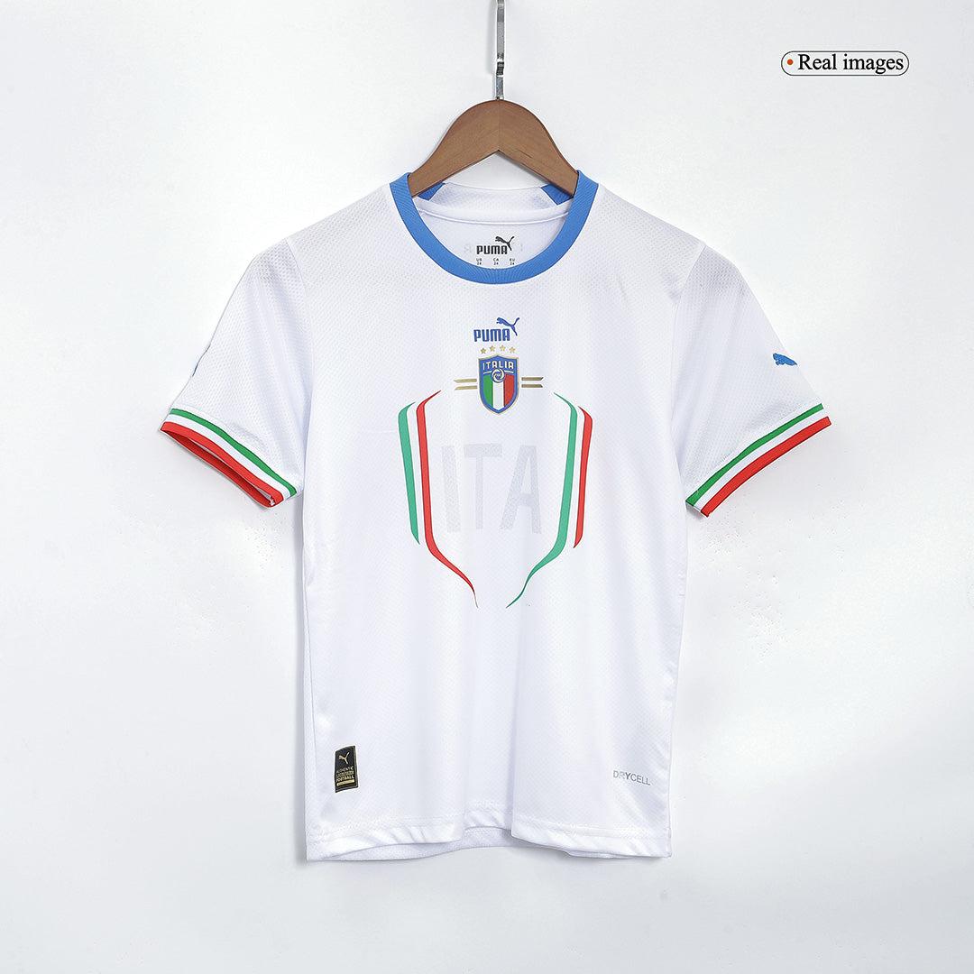 Kid's Italy Away Soccer Jersey Kit(Jersey+Shorts) 2022 Top Soccer Jerseys Store