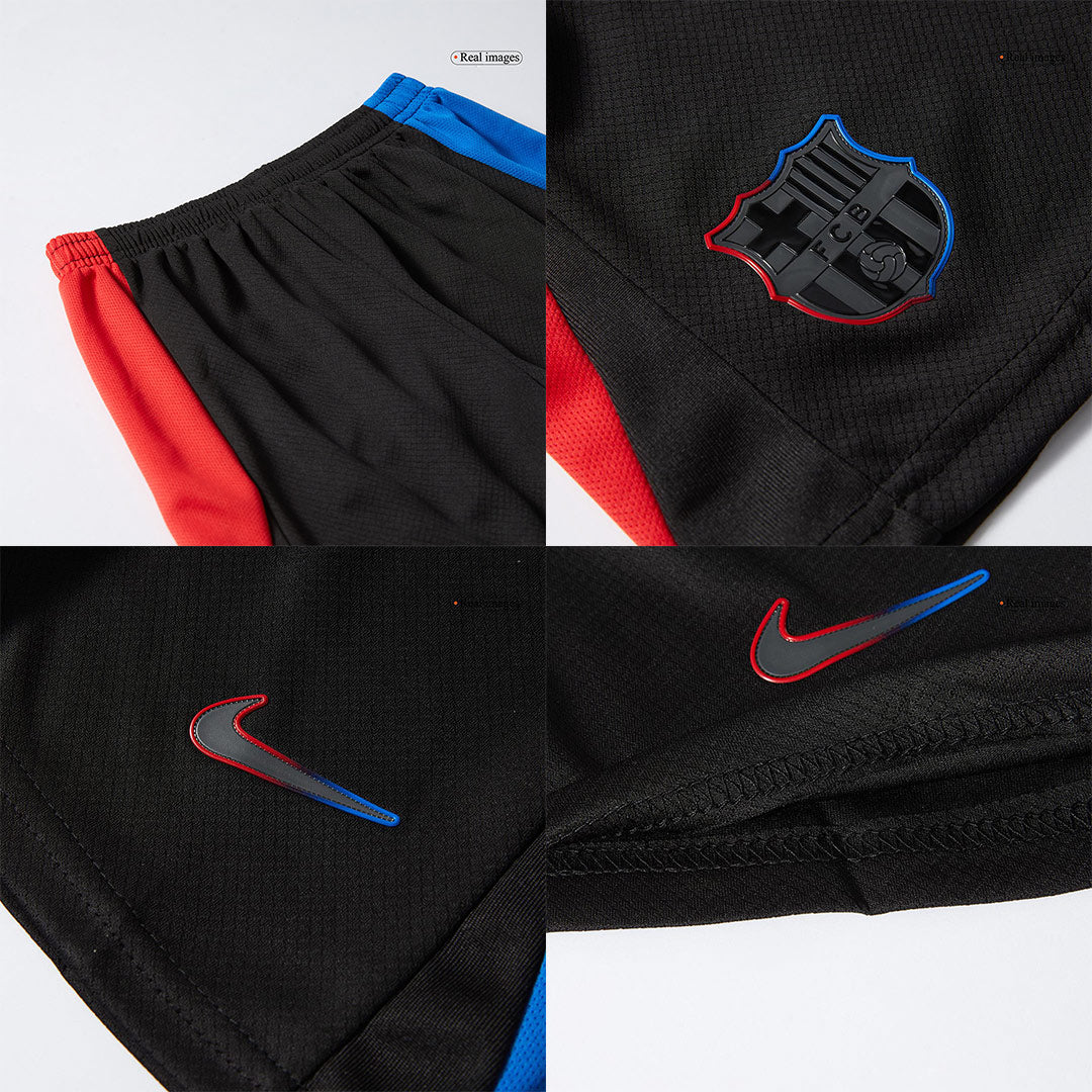 Kid's Barcelona Away Soccer Jersey Kit(Jersey+Shorts) 2024/25 Top Soccer Jerseys Store
