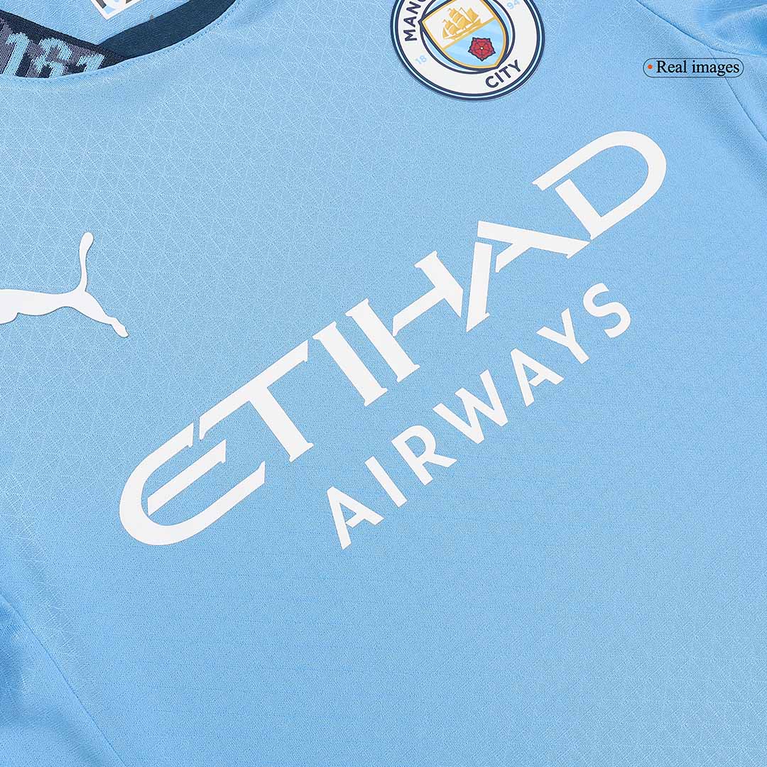 Player Version Manchester City Home Soccer Jersey 2024/25 Top Soccer Jerseys Store