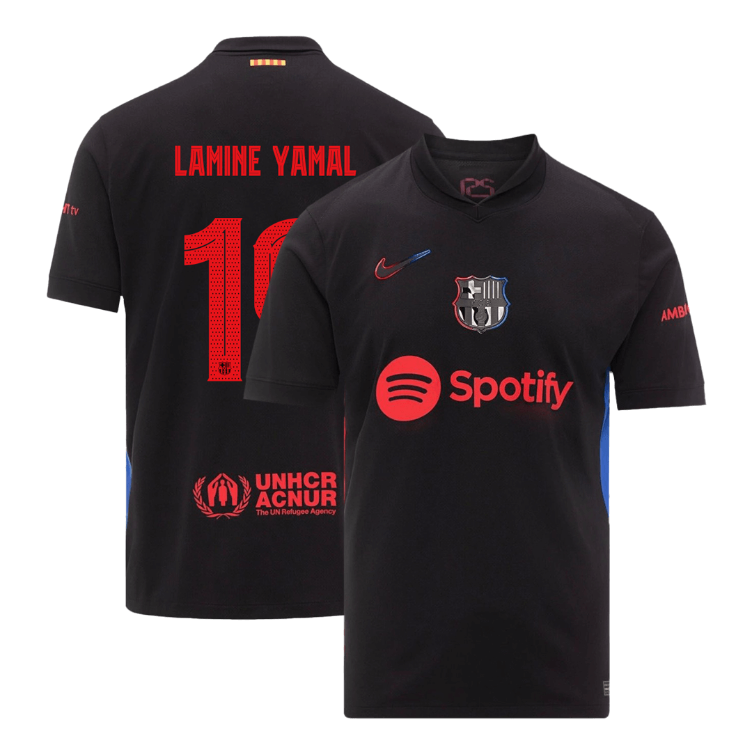 LAMINE YAMAL #19 Barcelona Away Soccer Jersey 2024/25 - UCL Top Soccer Jerseys Store