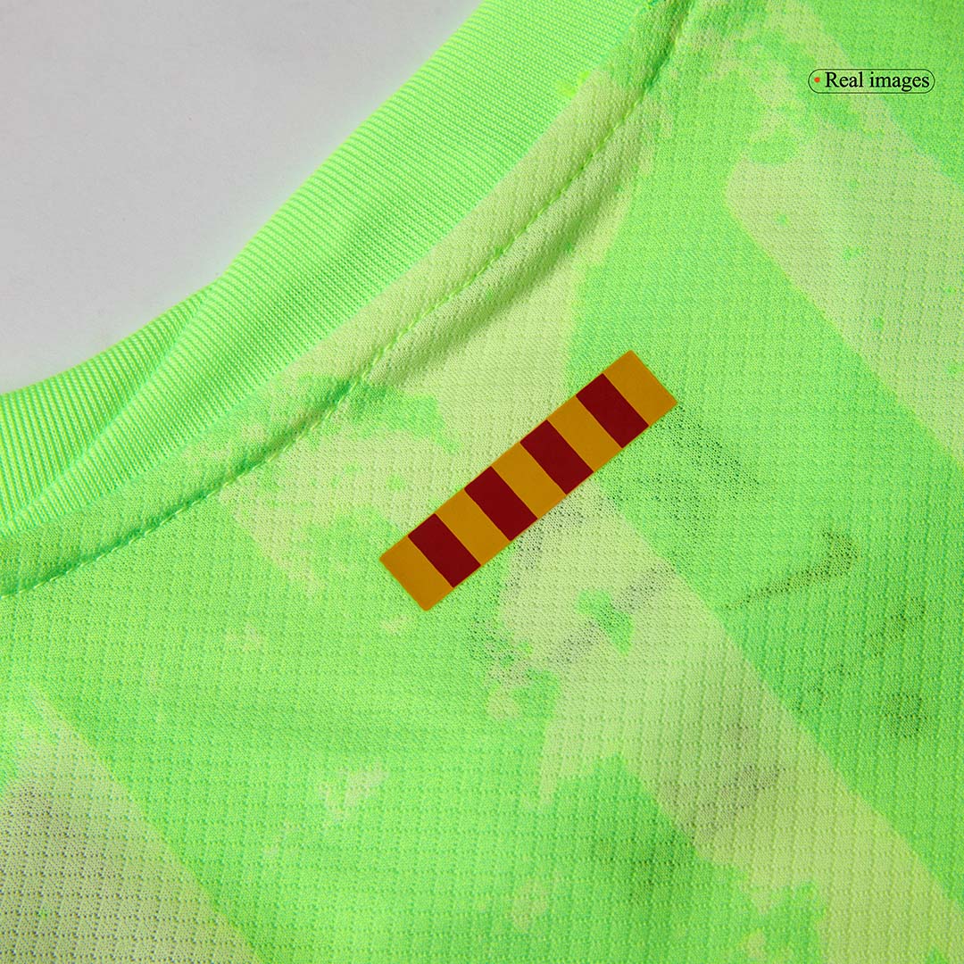 Kid's Barcelona Third Away Soccer Jersey Kit(Jersey+Shorts) 2024/25 - UCL (Spotify Logo Without Text) Top Soccer Jerseys Store