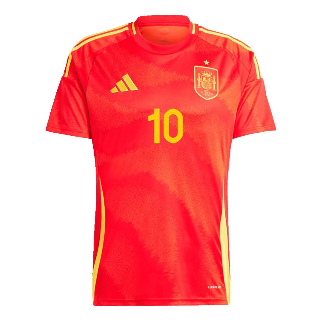 LAMINE YAMAL #10 Spain Home Soccer Jersey Euro 2024 Top Soccer Jerseys Store