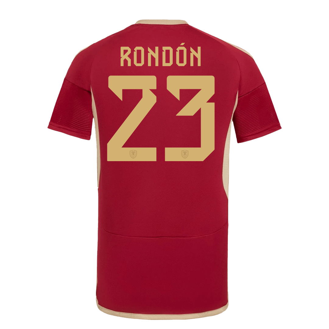 Men's Venezuela RONDÓN #23 Home Soccer Jersey Copa América 2024 topsoccerjerseys.com