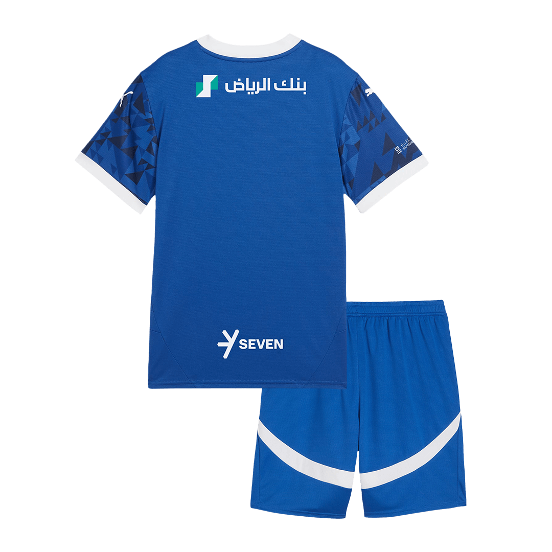 Kid's Al Hilal SFC Home Soccer Jersey Kit(Jersey+Shorts) 2024/25 Top Soccer Jerseys Store