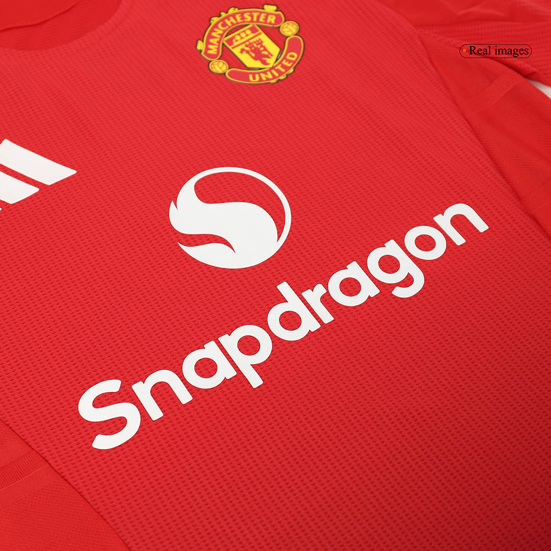 Player Version Manchester United Home Soccer Jersey Kit(Jersey+Shorts) 2024/25 Top Soccer Jerseys Store