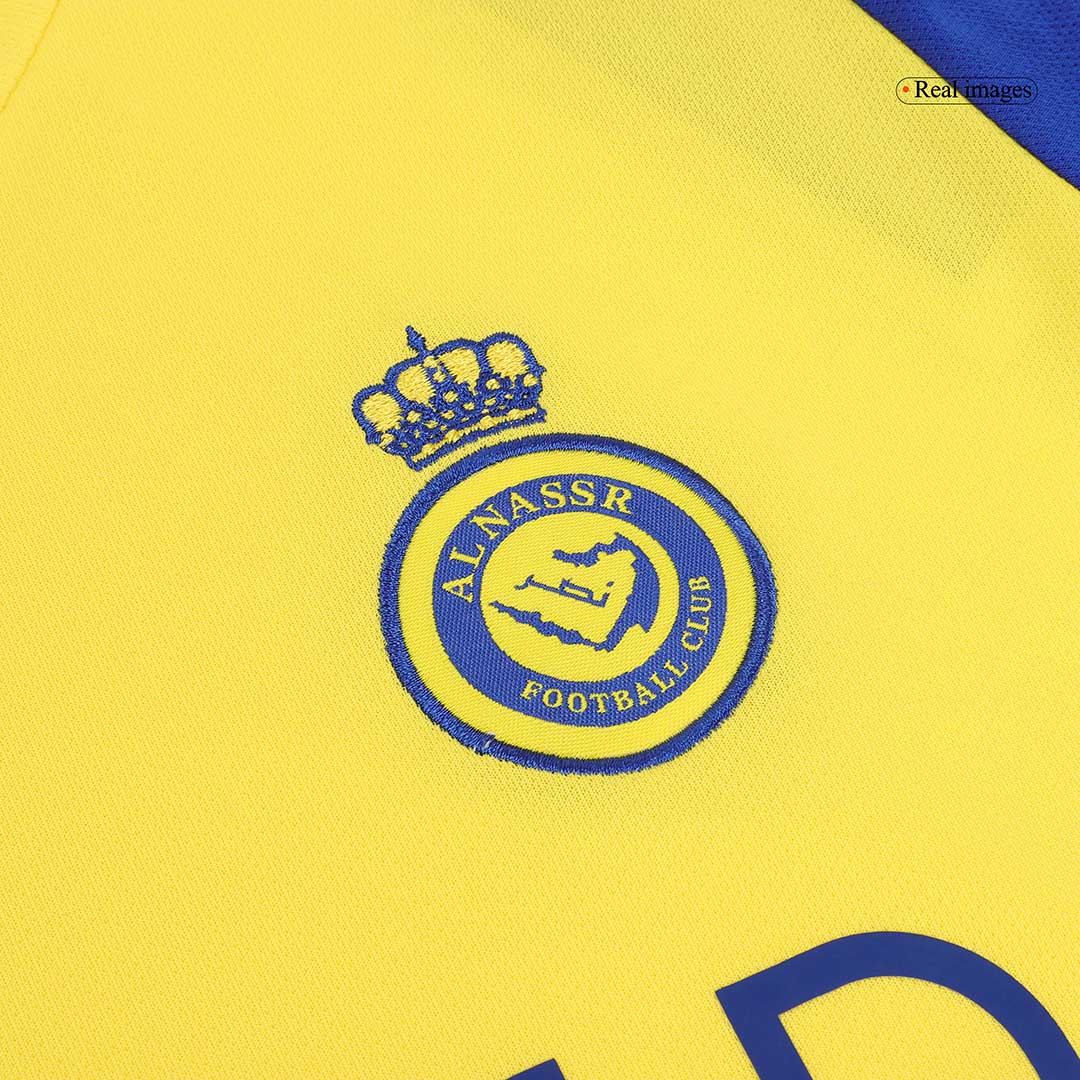 Kid's RONALDO #7 Al Nassr Home Soccer Jersey Kit(Jersey+Shorts+Socks) 2024/25 - ACL Top Soccer Jerseys Store