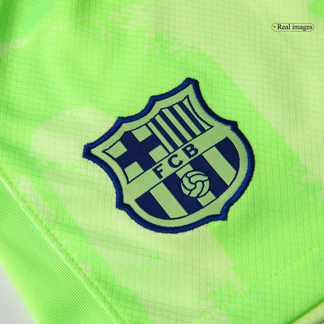 Barcelona Third Away Soccer Jersey Kit(Jersey+Shorts) 2024/25 - (Spotify Logo Without Text) Top Soccer Jerseys Store
