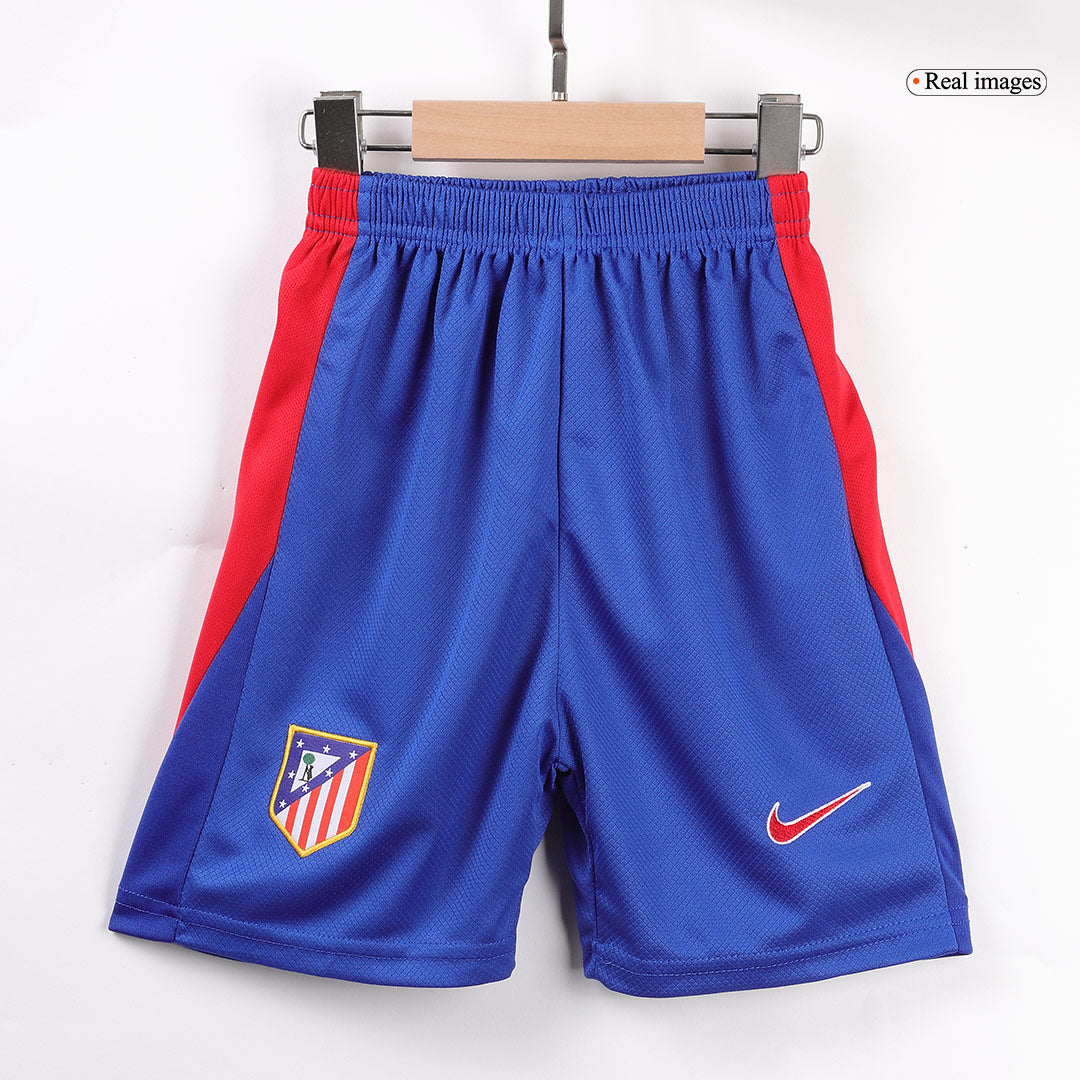 Kid's Atletico Madrid Home Soccer Jersey Kit(Jersey+Shorts) 2024/25 Top Soccer Jerseys Store