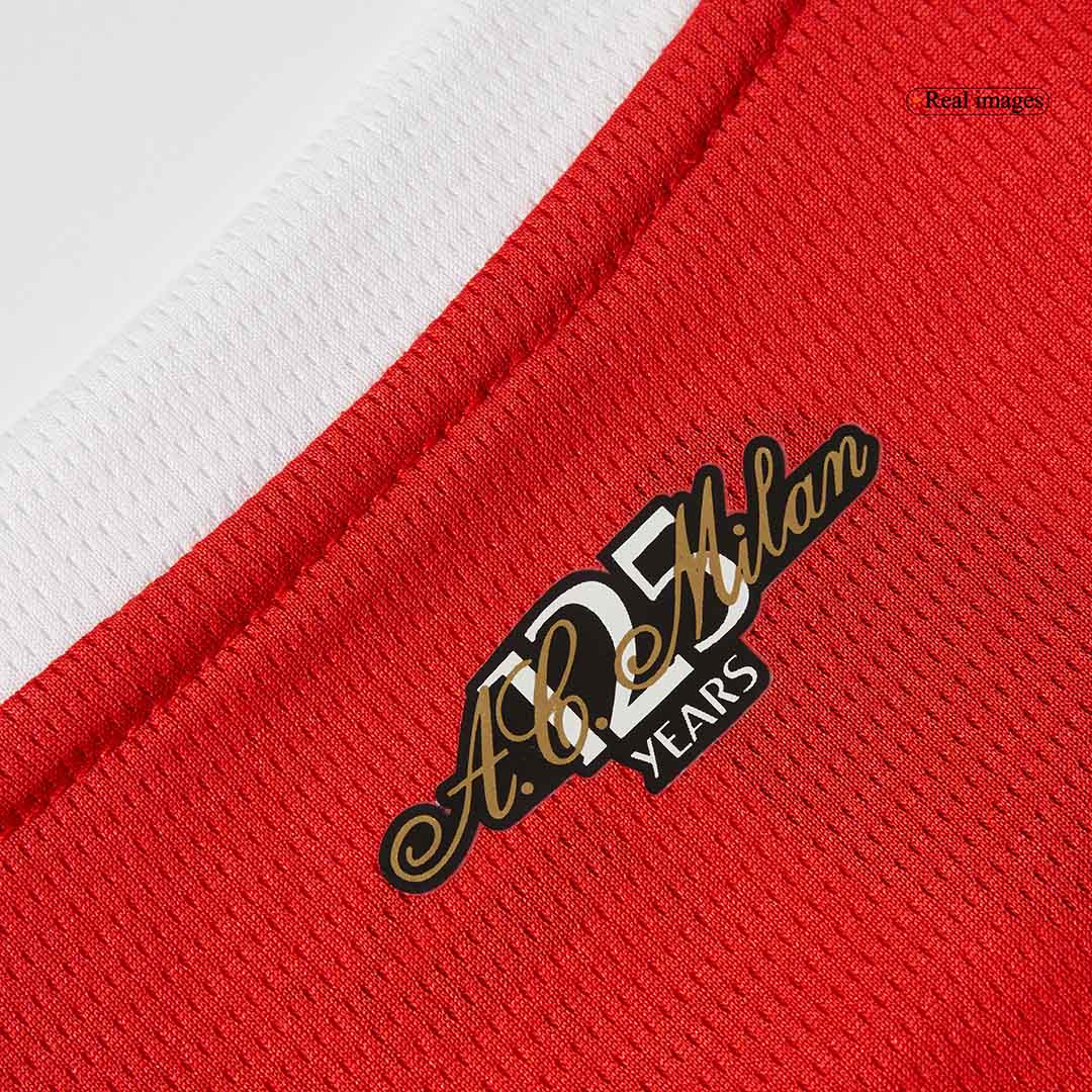 AC Milan Home Long Sleeve Soccer Jersey 2024/25 Top Soccer Jerseys Store