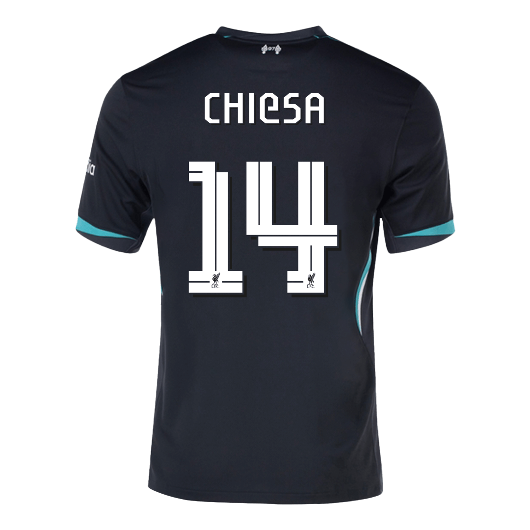CHIESA #14 Liverpool Away Soccer Jersey 2024/25 - UCL Top Soccer Jerseys Store