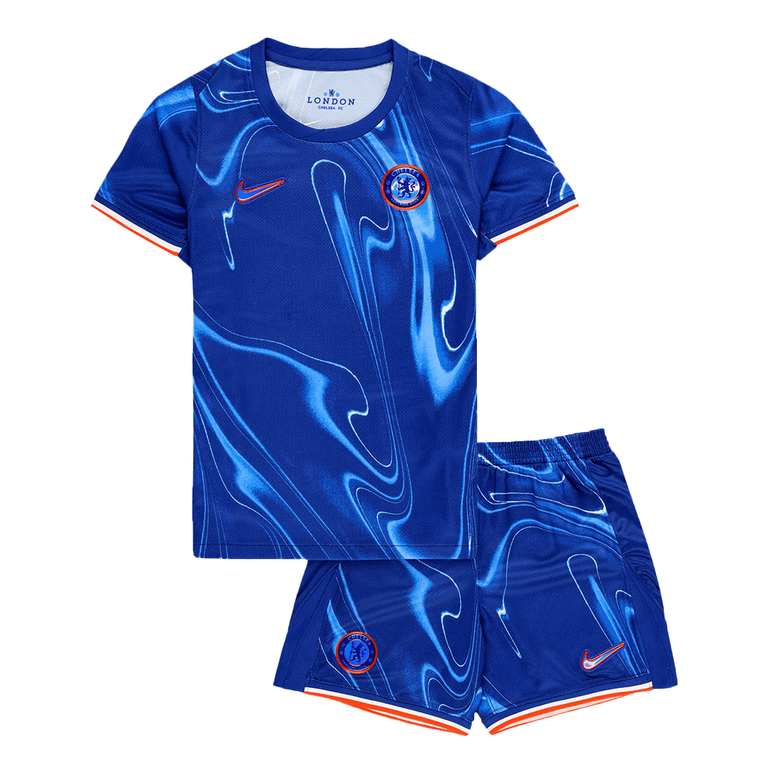 Kid's Chelsea Home Soccer Jersey Kit(Jersey+Shorts) 2024/25 Top Soccer Jerseys Store