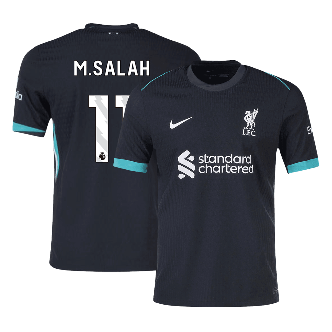 Player Version M.SALAH #11 Liverpool Away Soccer Jersey 2024/25 Top Soccer Jerseys Store