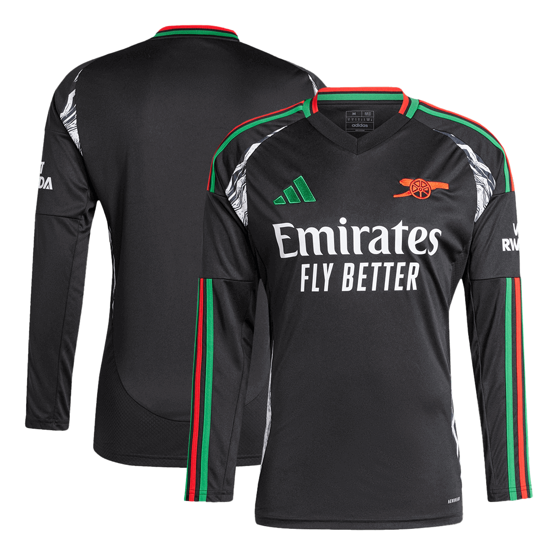 Arsenal Away Long Sleeve Soccer Jersey 2024/25 Top Soccer Jerseys Store